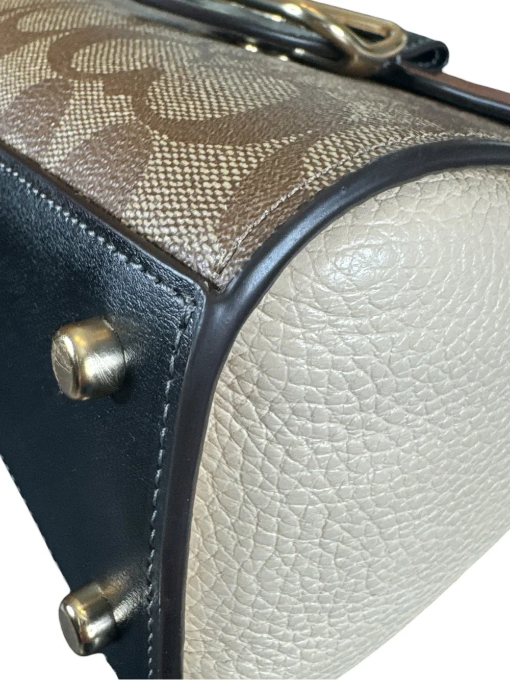 COACH Morgan Top Handle Satchel in Colorblock Signature Canvas